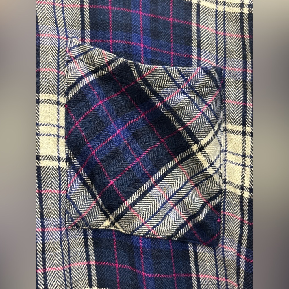 Rails Anthropologie Plaid Flannel shirt in purple size medium, so soft π - Picture 10 of 11